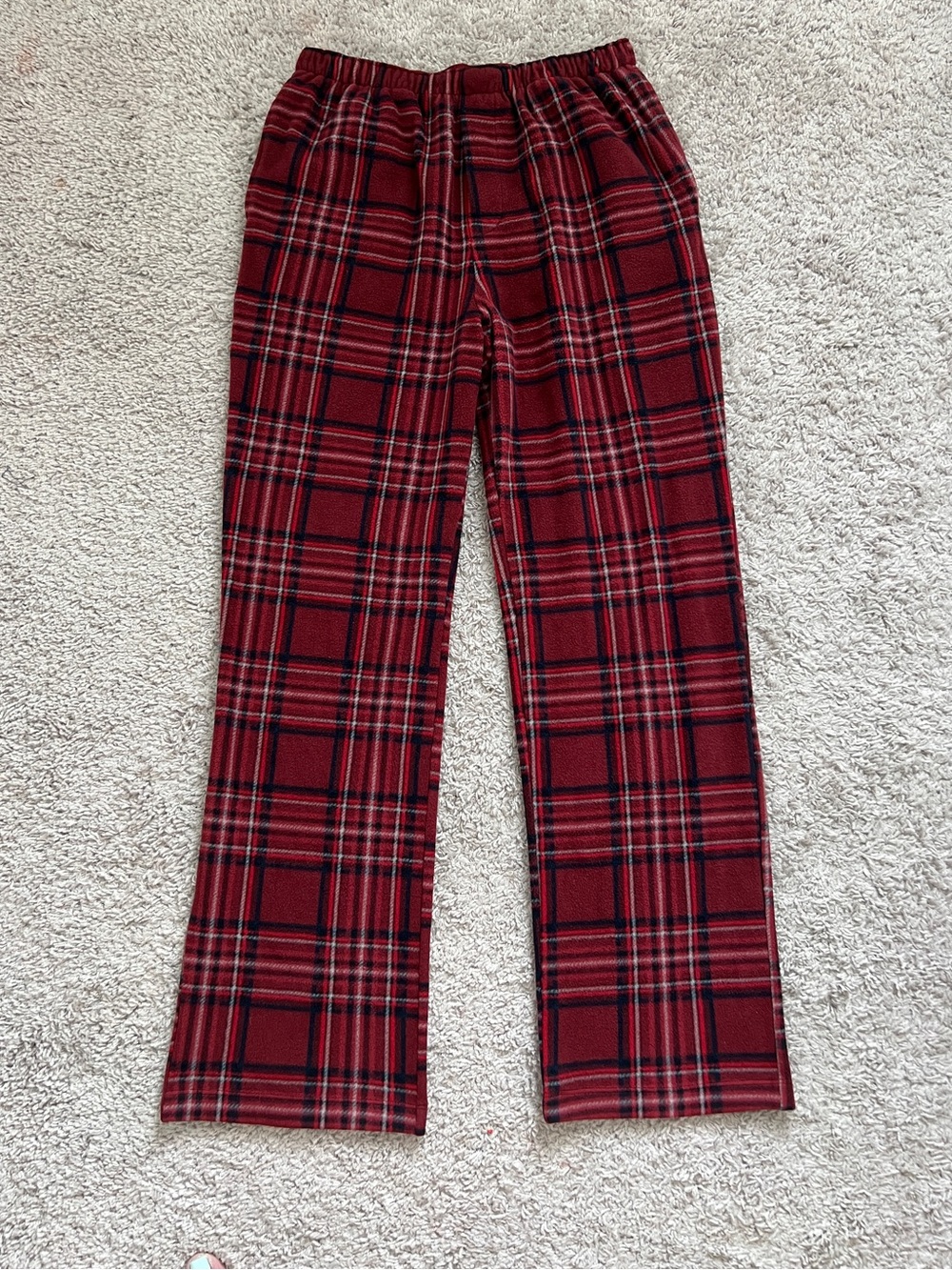 Skims Plaid pajama flannel Size S Soft, wide leg